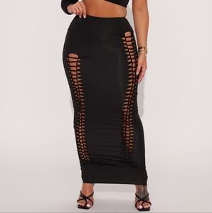 Fashion nova cut out bodycon maxi  skirt or tube dress
